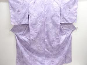 未使用品　巻物に桜模様小紋着物